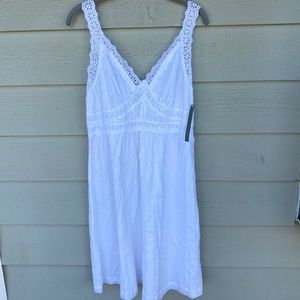 White cotton islet sundress